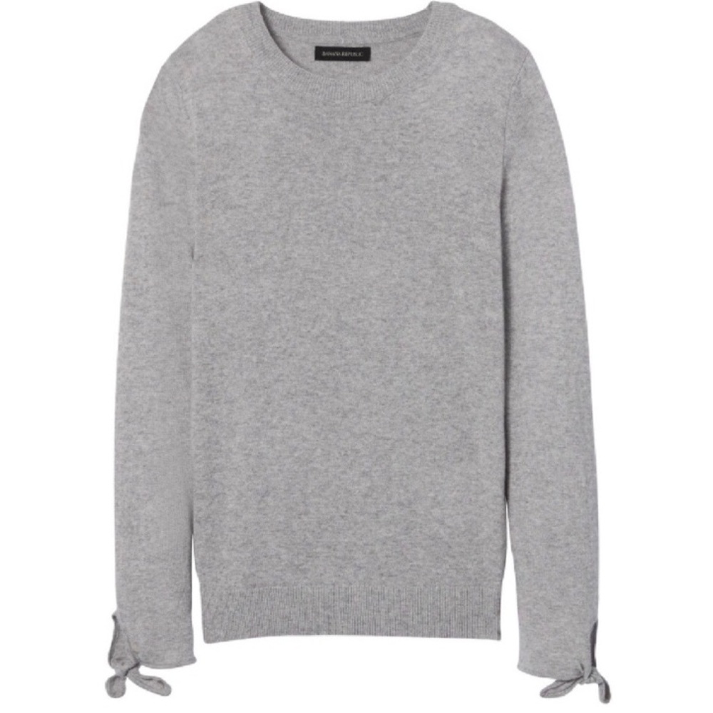 Banana Republic Cashmere Blend Bow Cuff Sweater